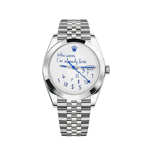 Часы Rolex  Тюнинг Oyster Perpetual Datejust 41Mm Who Cares Edition  126300 Who Cares