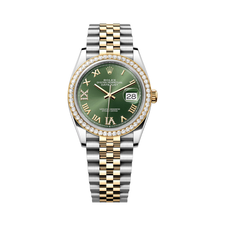 Часы Rolex  Datejust 36Mm Oystersteel Yellow Gold And Diamonds  126283RBR