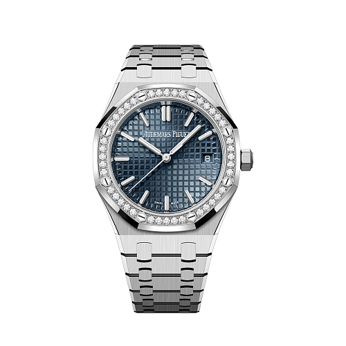 Часы Audemars Piguet  Royal Oak Selfwinding 34 mm Blue Diamonds  77451ST.ZZ.1361ST.04
