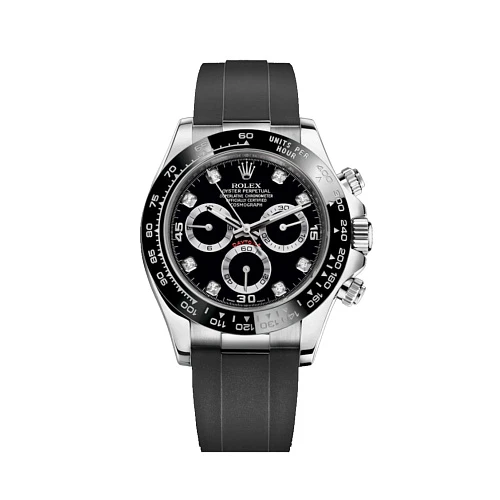 Часы Rolex  Oyster Perpetual Cosmograph Daytona White Gold Black Diamond Dial  116519LN