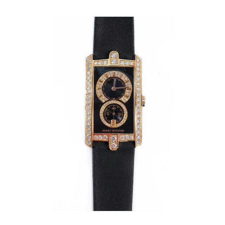 Часы Harry Winston  Avenue C Midsize Rose Gold Factory Diamonds  331/UQR