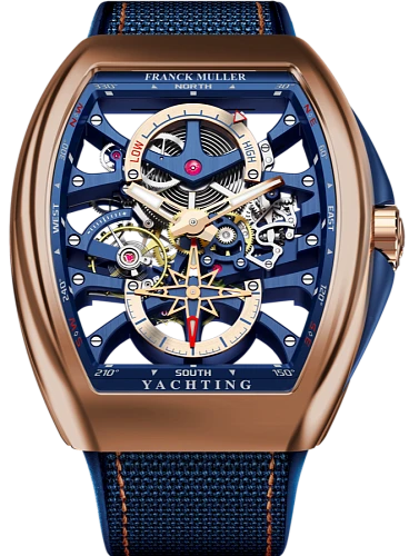 Заказать Franck Muller  Mens Collection Vanguard Yachting Anchor Skeleton Power Reserve  V 45 S6 PR SQT ANCRE FM YACHT (BL)
