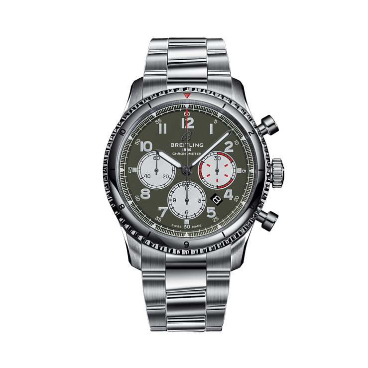 Часы Breitling  Aviator 8 B01 Chronograph 43 Curtiss Warhawk  AB01192A1L1A1