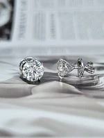 Украшение GIA  Серьги с бриллиантами 3,01/3,02 ct. H/VS1 (3 Excellent)   