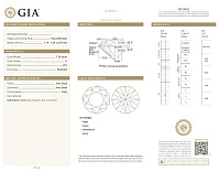 Украшение GIA  Серьги с бриллиантами 1,50/1,50 ct. K/VS1   