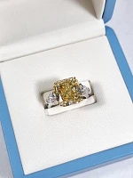 Украшение GIA  Кольцо С Бриллиантом 8,13 Ct. Fby/Vs2   