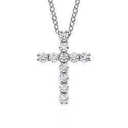 GIA Крест с бриллиантами 3,84 ct. G/VVS2