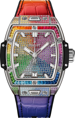 Заказать Hublot  Shaped Spirit Of Big Bang Titanium Rainbow  662.NX.9900.LR.0999