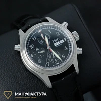 Часы Iwc  Pilot's Watch Doppelchronograph Stainless Steel  IW3713-33