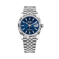 Часы Rolex  Datejust 36mm Steel &amp; White Gold Blue Motif Dial Discontinued  126234