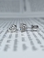 Украшение GIA  Серьги 1,00/1,02 ct. K/VVS2 (Heart Diamonds)   
