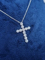 Украшение No Name  Крест с бриллиантами 2,69 ct.   