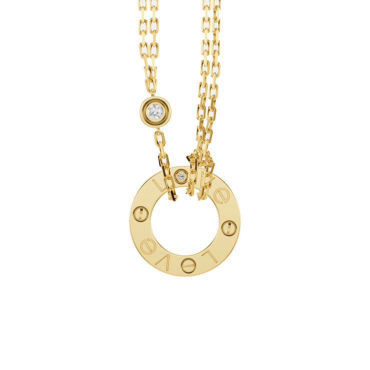 Украшение Cartier  Love Necklace, 2 Diamonds  B7219500 