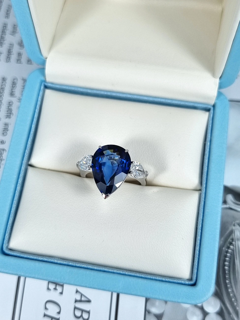 Украшение GRS GemResearch Swisslab  Кольцо с сапфиром 6,95 ct.   