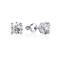Украшение GIA  Серьги 1,11/1,11 ct. K/VS2 (3 Excellent) Round Diamonds   
