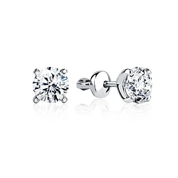 GIA Серьги 1,00/1,02 ct. E/VS2 (3 excellent) Round Diamonds