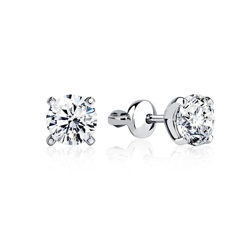 Украшение GIA  Серьги 1,00/1,00 ct. F/VS1 (3 excellent) Round Diamonds   