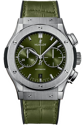 CLASSIC FUSION CHRONOGRAPH GREEN TITANIUM 45 MM