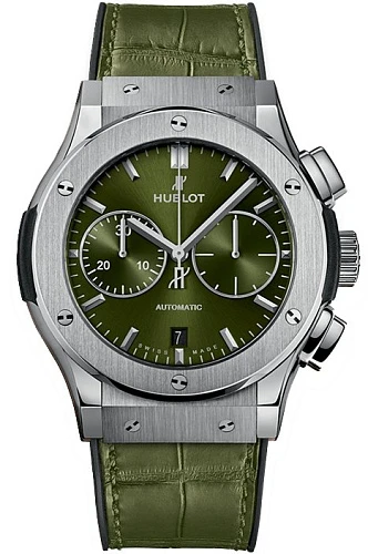 Заказать Hublot  Classic Fusion Chronograph Green Titanium 45 Mm  521.NX.8970.LR