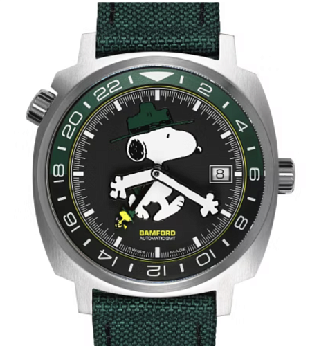 Часы Bamford   Limited Edition Peanuts "Beagle Scout" GMT Limited Edition For Hodinkee  SNOOPY H