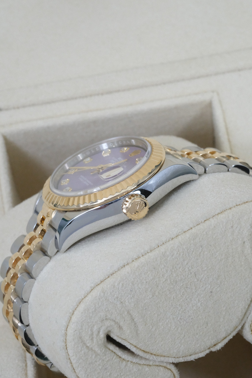 Часы Rolex  Datejust 28Mm Steel & Yellow Gold Lavender Dial  279173