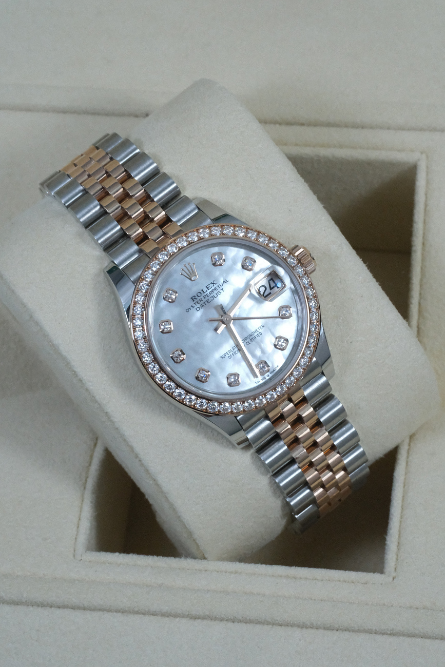 Часы Rolex  Datejust 31Mm Steel And Everose Gold Diamonds  278381RBR MOP