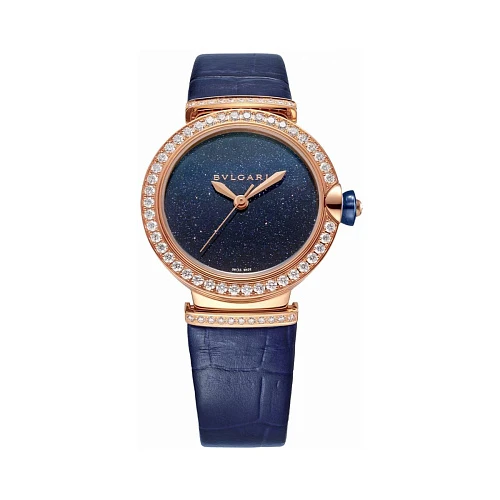 Часы Bvlgari  Lvcea 33Mm Rose Gold And Diamonds  103341