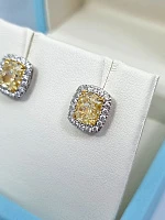 Украшение GIA  Серьги 1,50/1,55 Ct. W To X/Vs1   