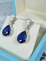 Украшение GRS GemResearch Swisslab  Серьги с сапфирами 7,76/8,12 ct.   