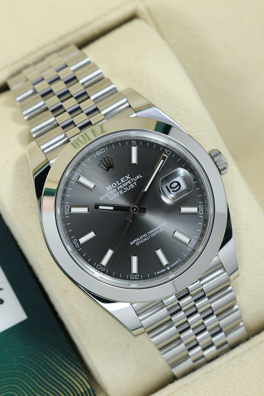 Часы Rolex  Oyster Perpetual Datejust 41 Mm Dark Rhodium  126300