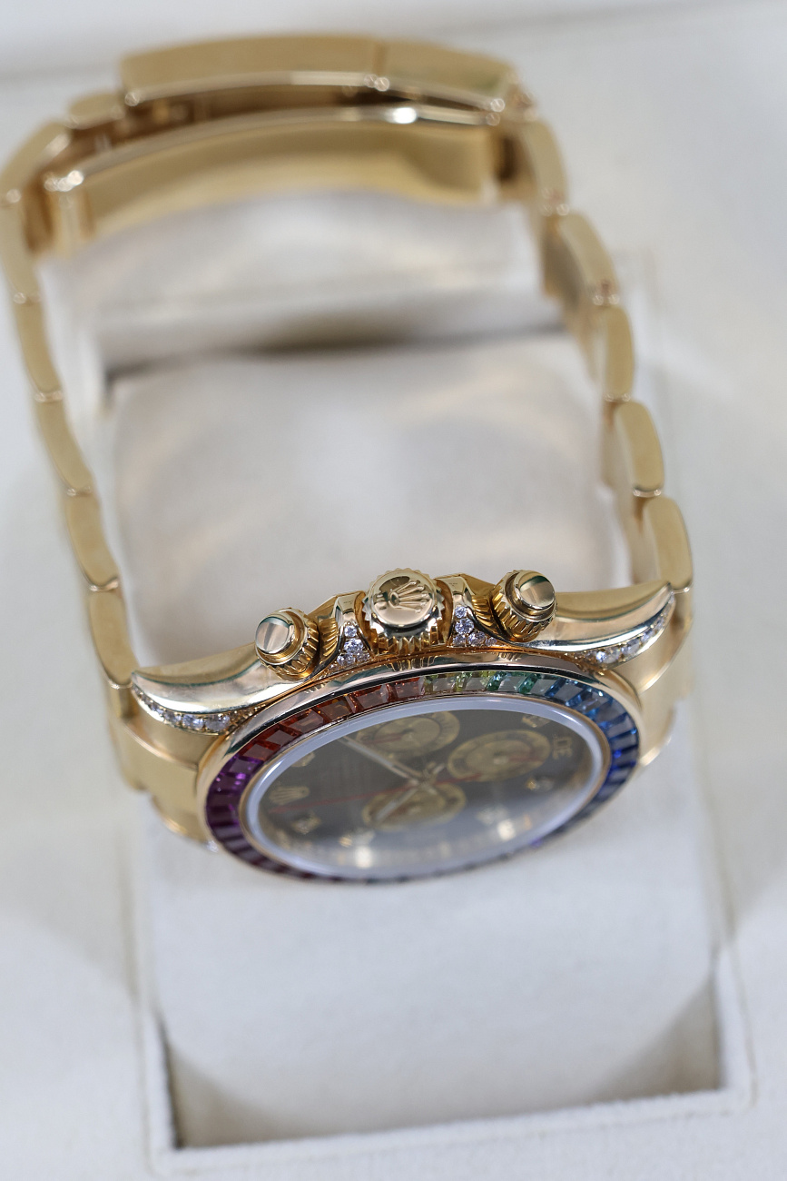 Часы Rolex  Oyster Perpetual Cosmograph Daytona Rainbow Custom  116528