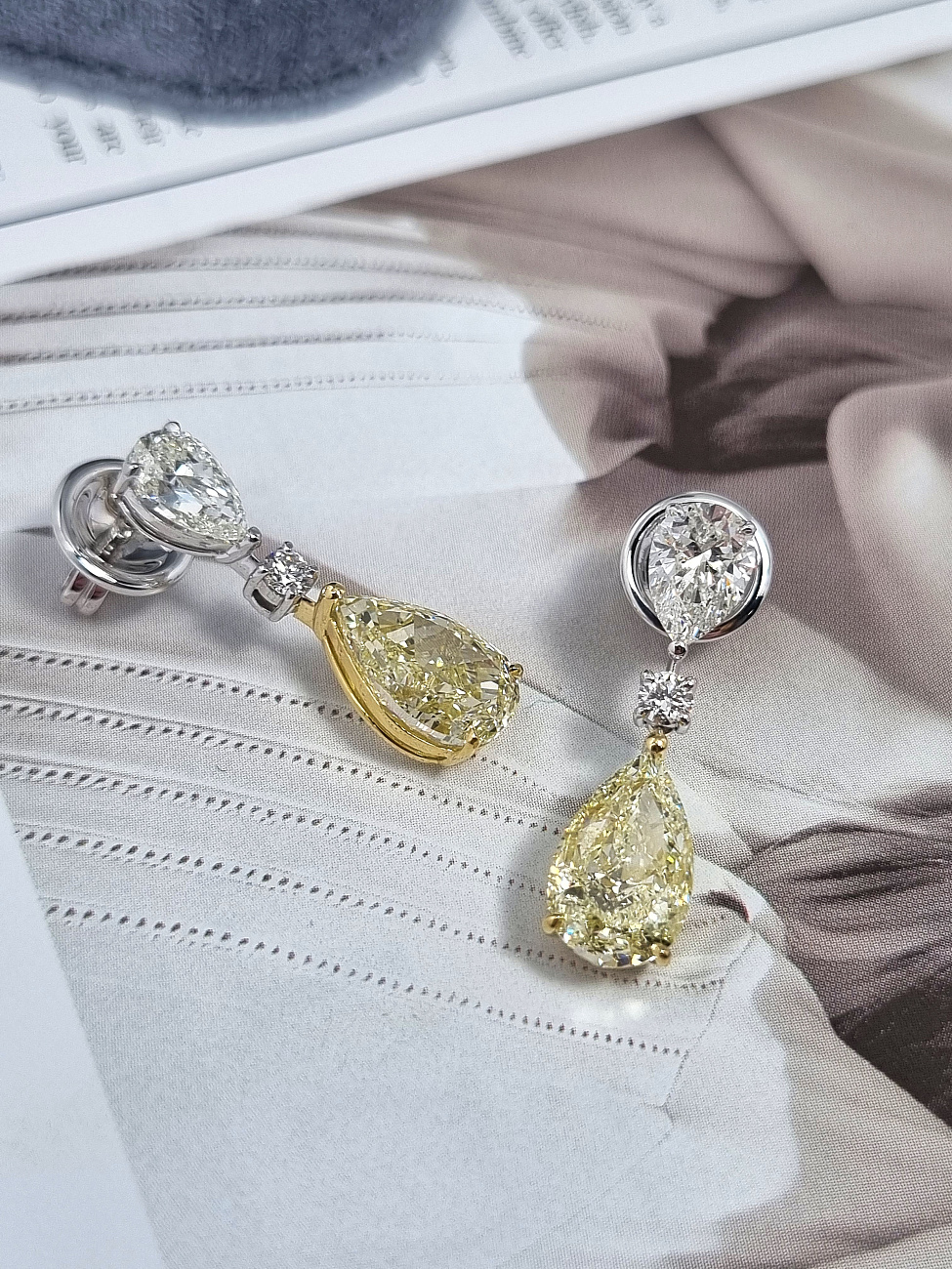 Украшение GIA  Серьги с бриллиантами 3,02/3,02 ct. W to X/VVS2-VS2   