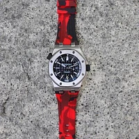 Часовой ремешок Audemars Piguet  Ремешок Для Часов Red Camo Ap Diver 42Mm Strap  