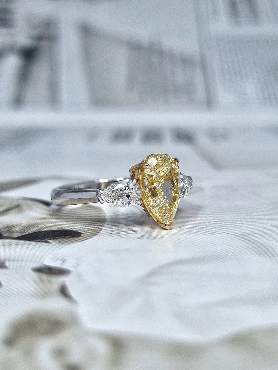 Украшение GIA  Кольцо с бриллиантом 2,18 ct. W to X/Internally Flawless   