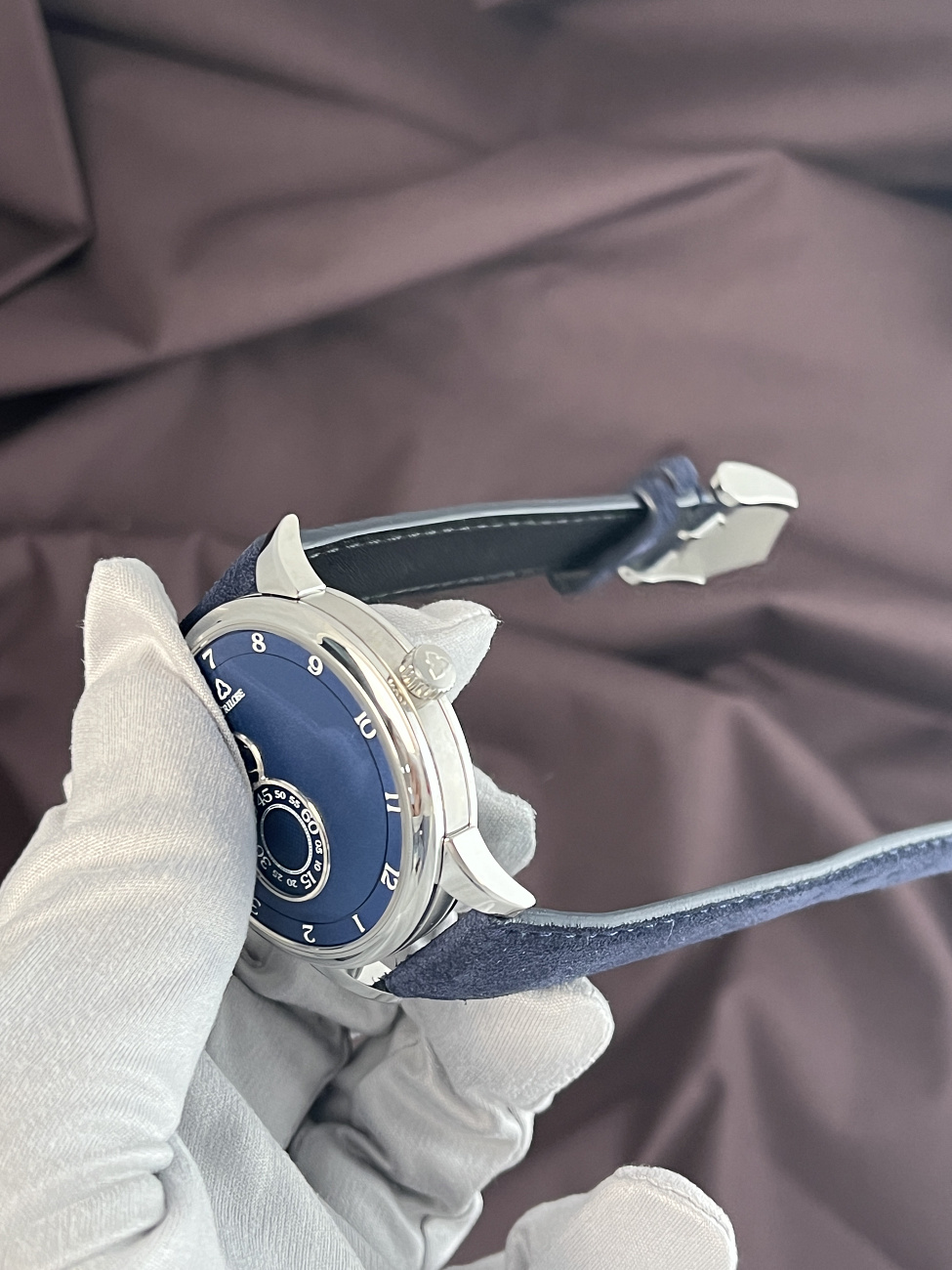 Часы Trilobe  Nuit Fantastique Grained Blue  NF05BG