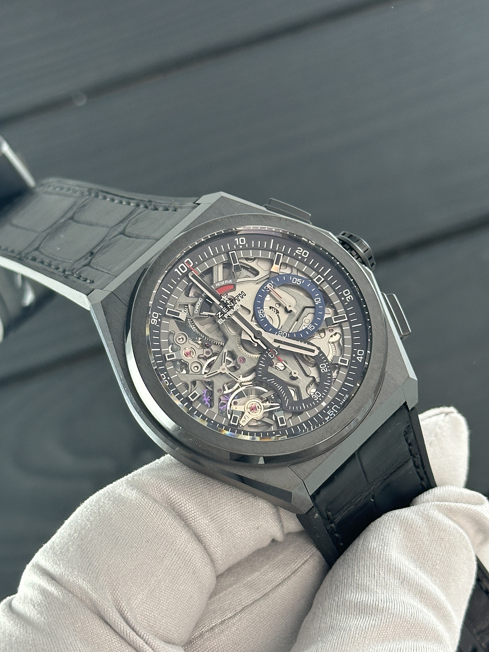Часы Zenith  Defy El Primero 21 Black Ceramic   97.9001.9004/81.R946