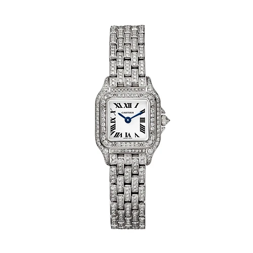 Часы Cartier  Mini Panthere De Cartier Custom Diamonds Full Pave  WSPN0019 FIX