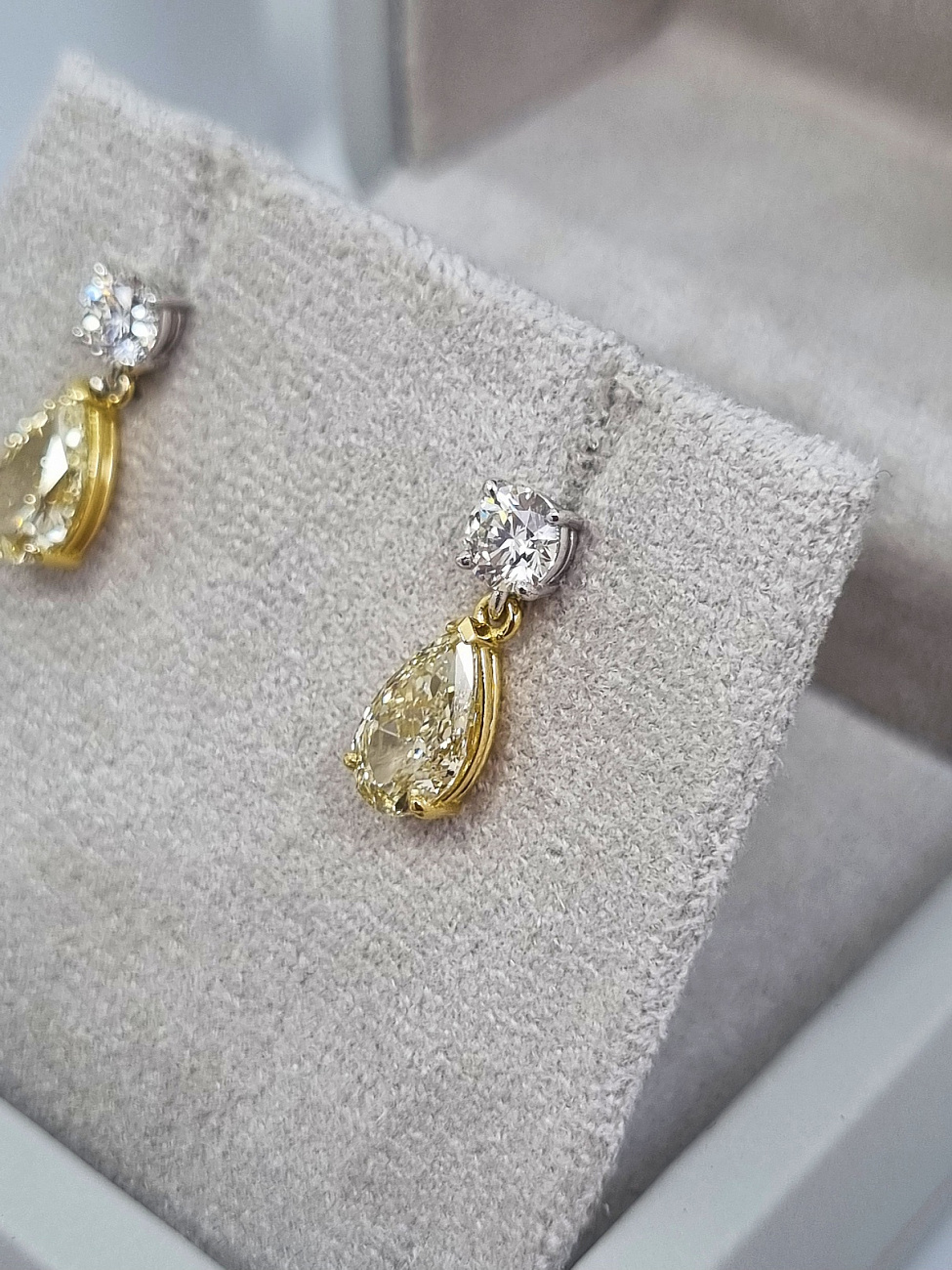 Украшение NO NAME  Серьги 1,00/1,03 Ct. Flby/Vs1   