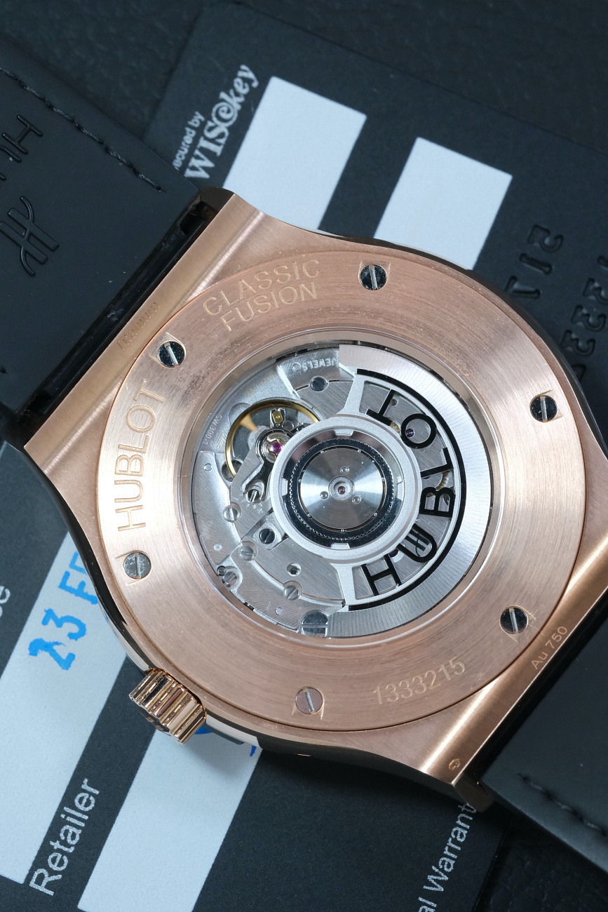 Часы Hublot  Classic Fusion Aerofusion Moonphase King Gold Diamonds 42 Mm  547.OX.0180.LR