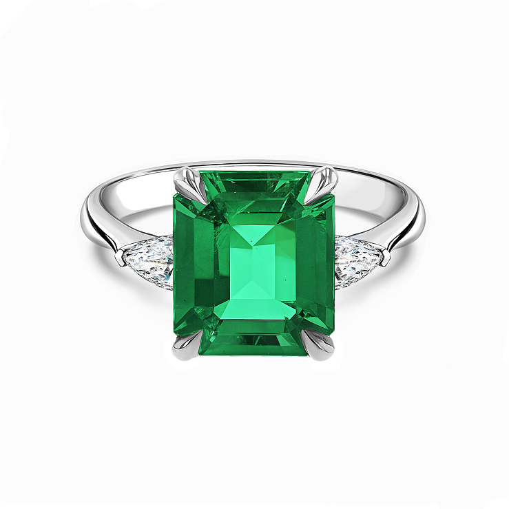 Украшение GRS GemResearch Swisslab  Кольцо С Изумрудом 3,99 Ct. Muzo Green   
