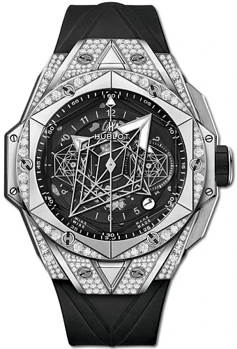 Заказать Hublot  Big Bang Unico Sang Bleu Ii Titanium Pave 45 Mm  418.NX.1107.RX.1604.MXM20