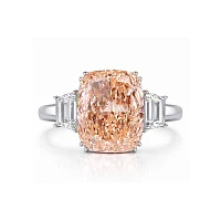 Украшение No Name  Кольцо 3,13 гр. (15,66 ct.) Fancy Vivid Pink/VS1 (Ограненный синтетический алмаз)   