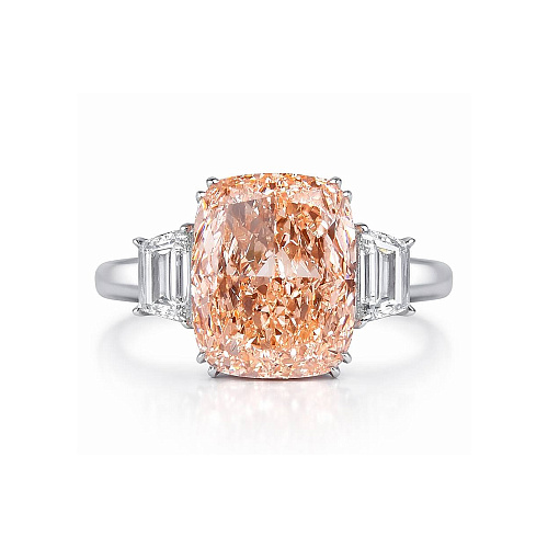 Украшение No Name  Кольцо 15,66 ct. Fancy Vivid Pink/VS1 Laboratory Grown Diamond   