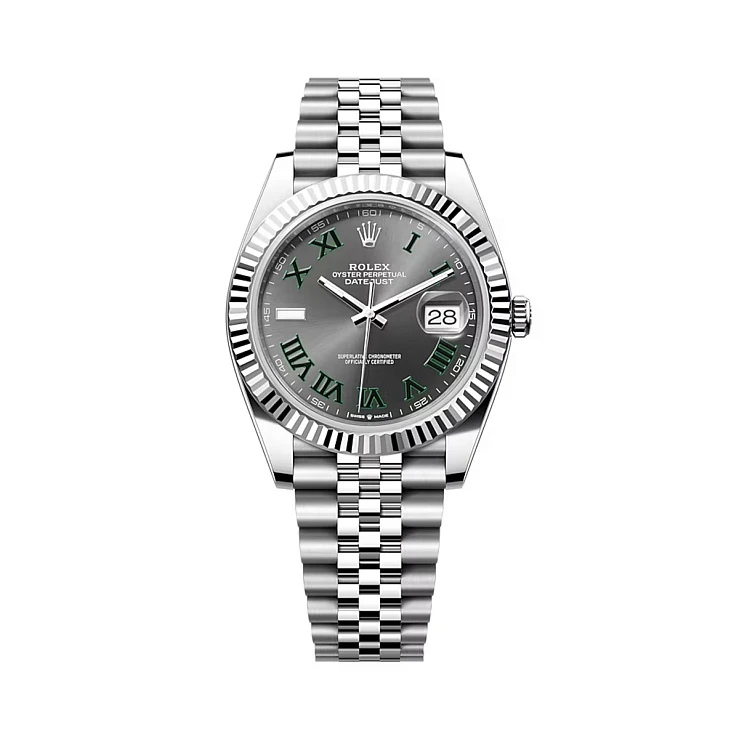 Часы Rolex  Datejust 41Mm Steel &amp; White Gold Wimbledon Dial  126334