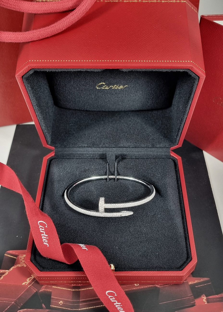 Украшение Cartier  Juste un Clou bracelet, classic model, diamonds 18  CRN6707318 