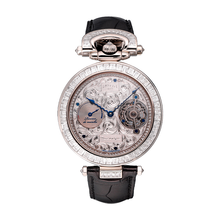 Часы Bovet  Fleurier Grand Complications Platinum Piece Unique Tourbillon 8 Days Power Reserve  PT Diamonds