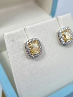 Украшение GIA  Серьги 1,50/1,55 Ct. W To X/Vs1   