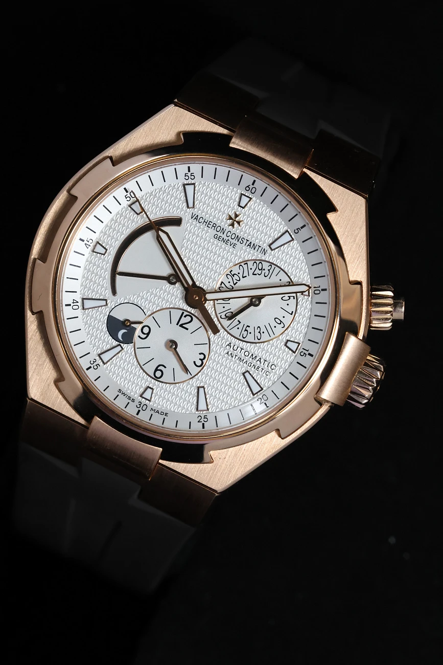 Часы Vacheron Constantin  Overseas Dual Time Rose Gold White Dial  47450/B01A-9227