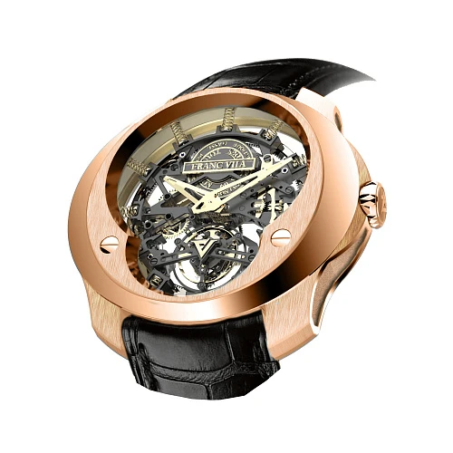 Часы Franc Vila  NEO ALTA Skeleton Rose Gold 47mm Tourbillon  12T.PG.001