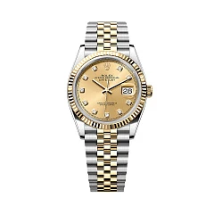 Rolex Datejust 36 mm Champagne Diamond Dial